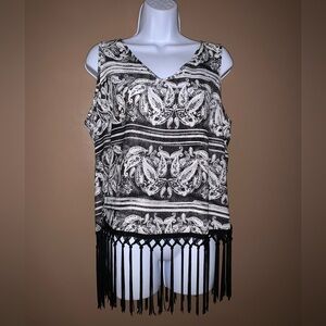 Unique Spectrum fringe top tank size large L